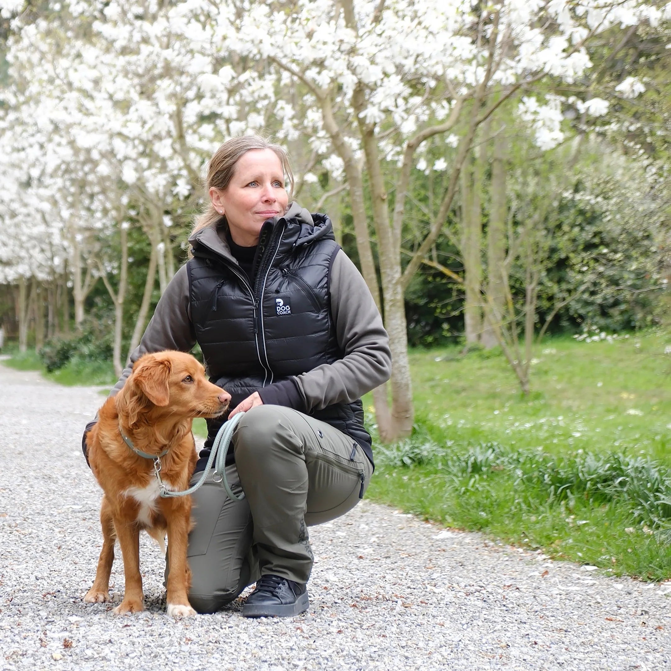 DogCoach Gepolsterte Dog Walker Weste SCHWARZ