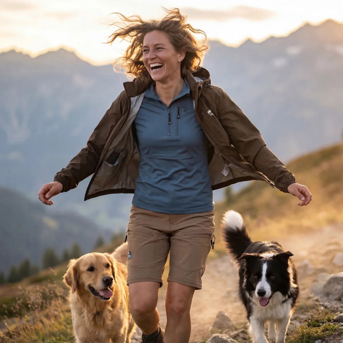 DogCoach FeelFree Ultralight Regenjacke I Bison I Wilma I Damen