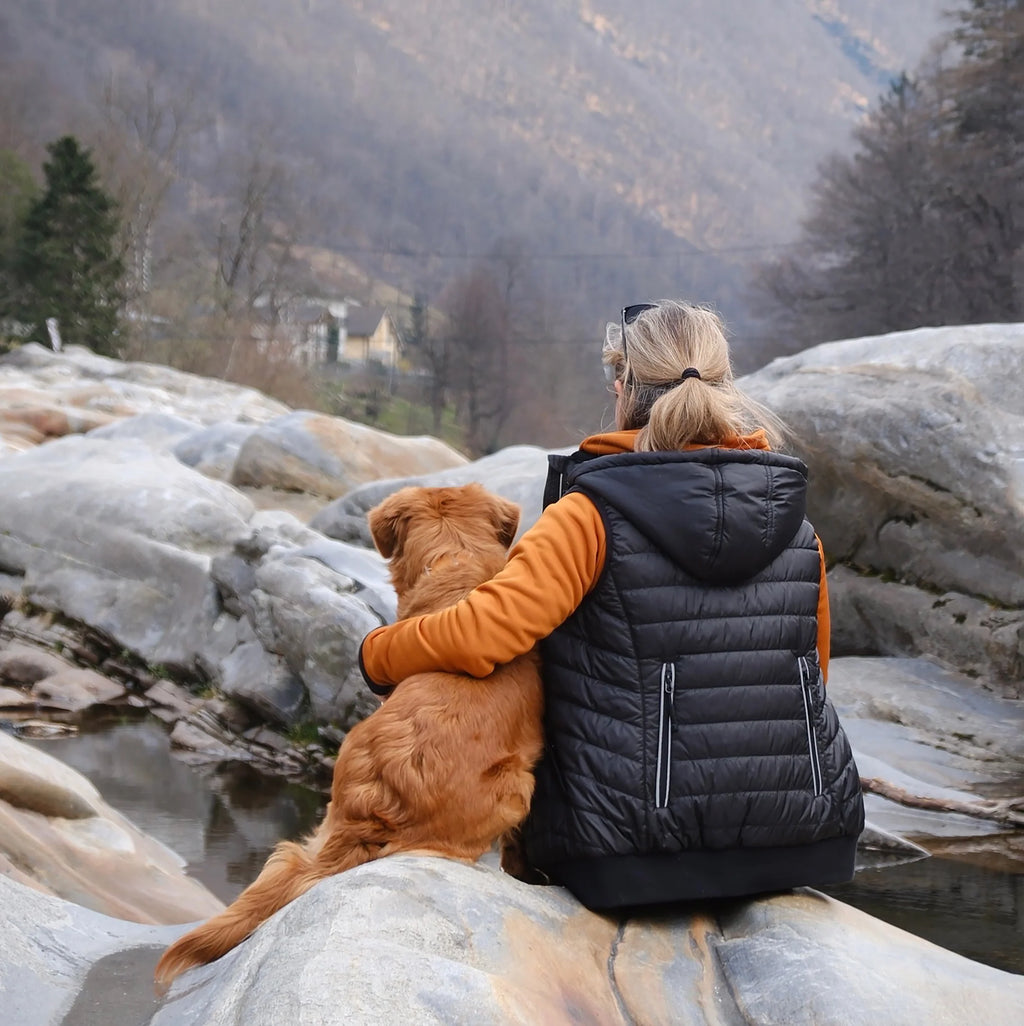 DogCoach Gepolsterte Dog Walker Weste SCHWARZ