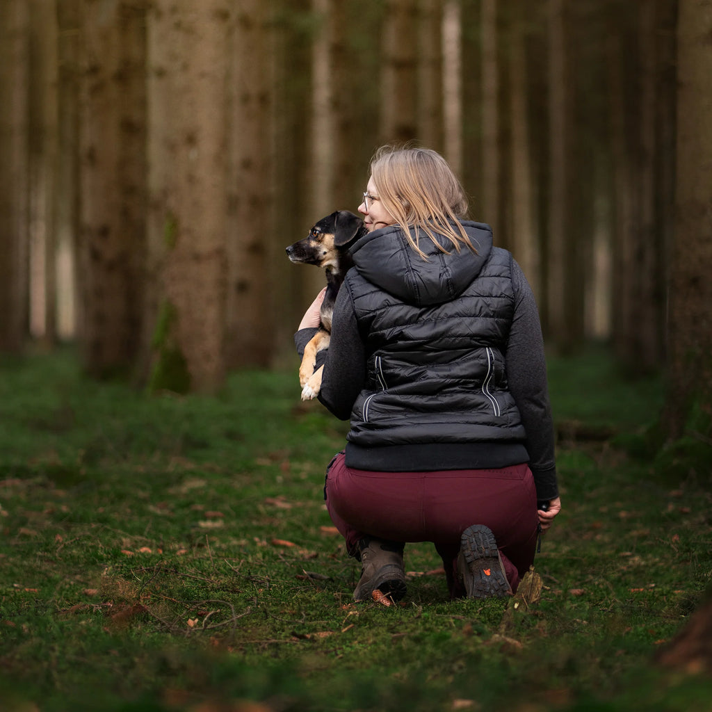 DogCoach Gepolsterte Dog Walker Weste SCHWARZ