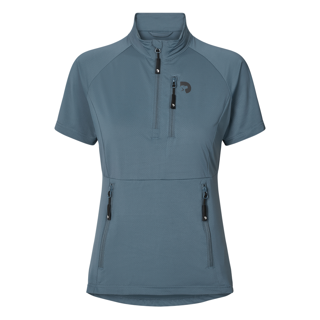 DogCoach FeelFree Dog Walker Zip T-Shirt SKY