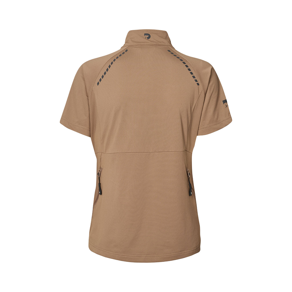 DogCoach FeelFree Dog Walker Zip T-Shirt MOCCA