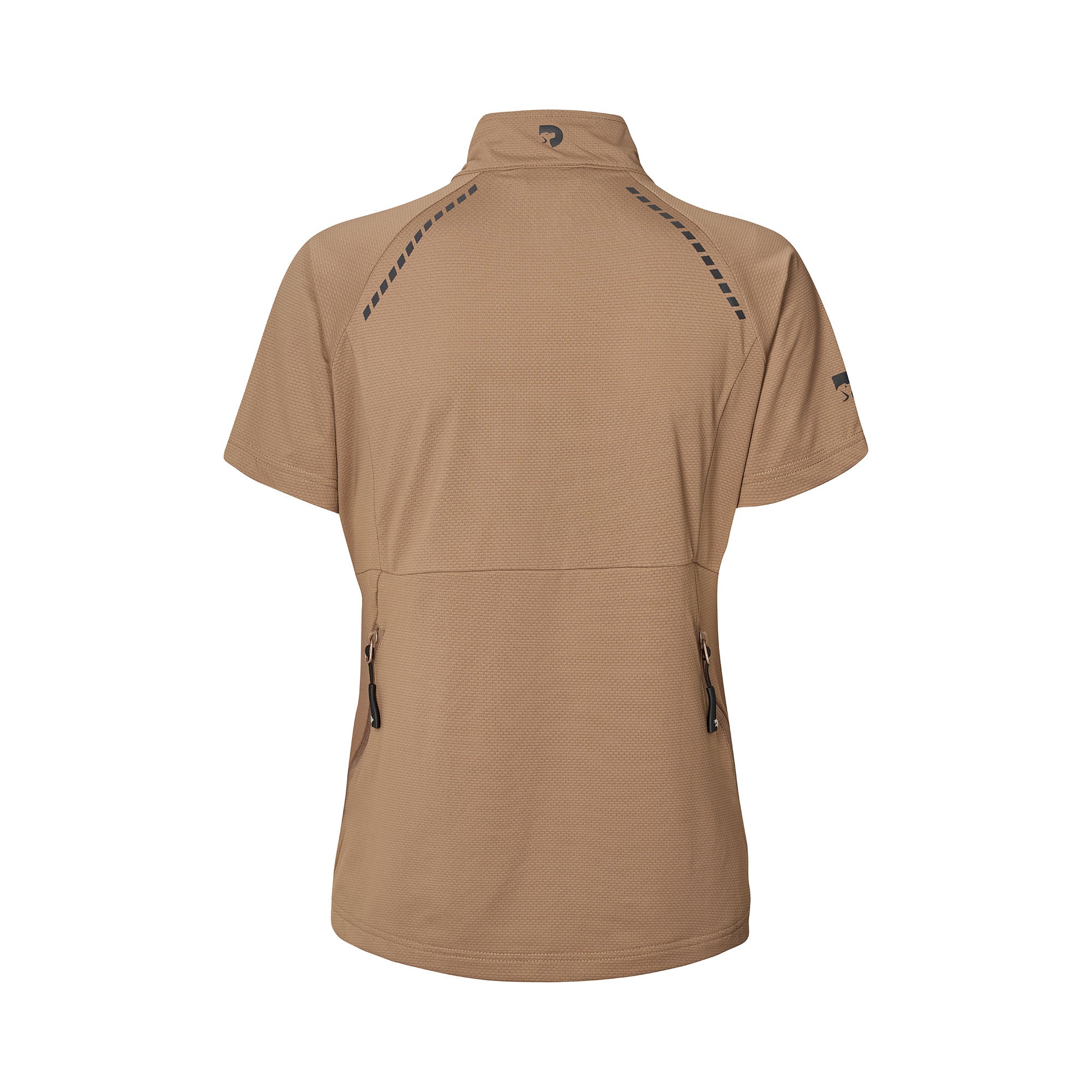 DogCoach FeelFree Dog Walker Zip T-Shirt MOCCA