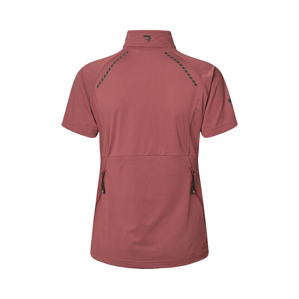 DogCoach FeelFree Dog Walker Zip T-Shirt ROSEWOOD