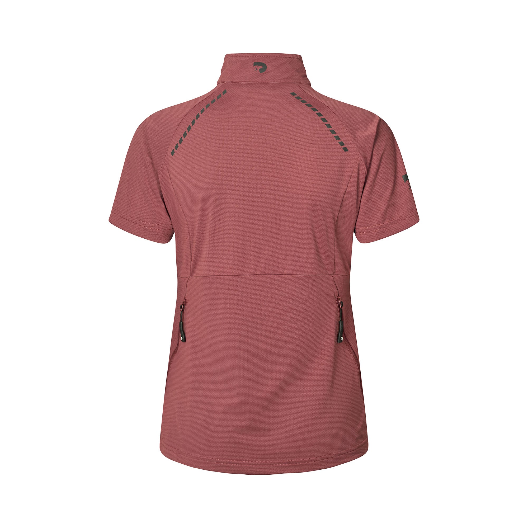 DogCoach FeelFree Dog Walker Zip T-Shirt ROSEWOOD