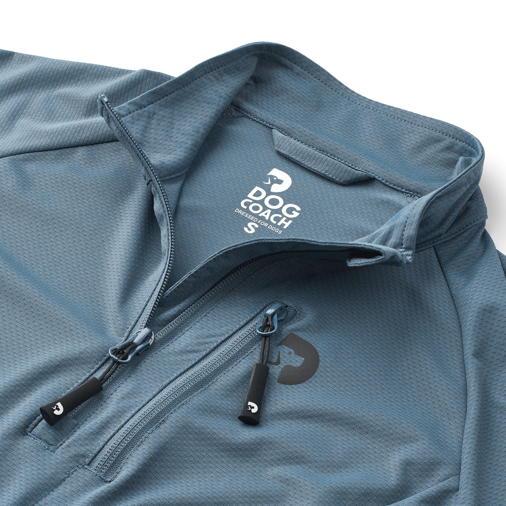 DogCoach FeelFree Dog Walker Zip T-Shirt Sort