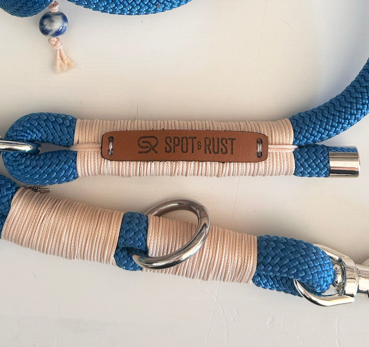 SPOT & RUST Tauleine mit Halsband -SET- Blau