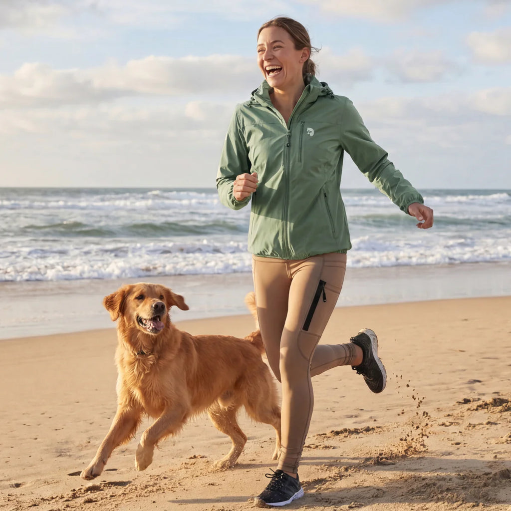 DogCoach FeelFree Ultralight Regenjacke I Forest I Tootsie I Damen