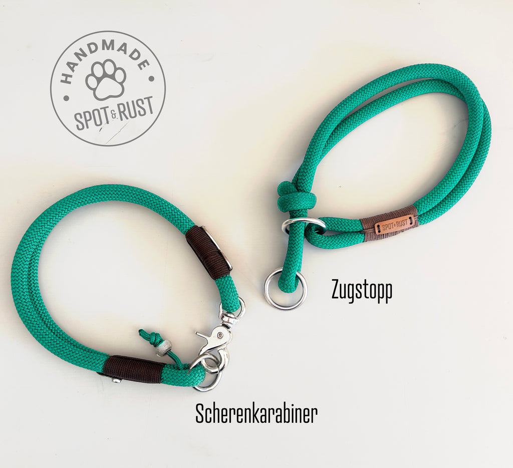 SPOT & RUST Tauleine mit Halsband -SET- Türkies