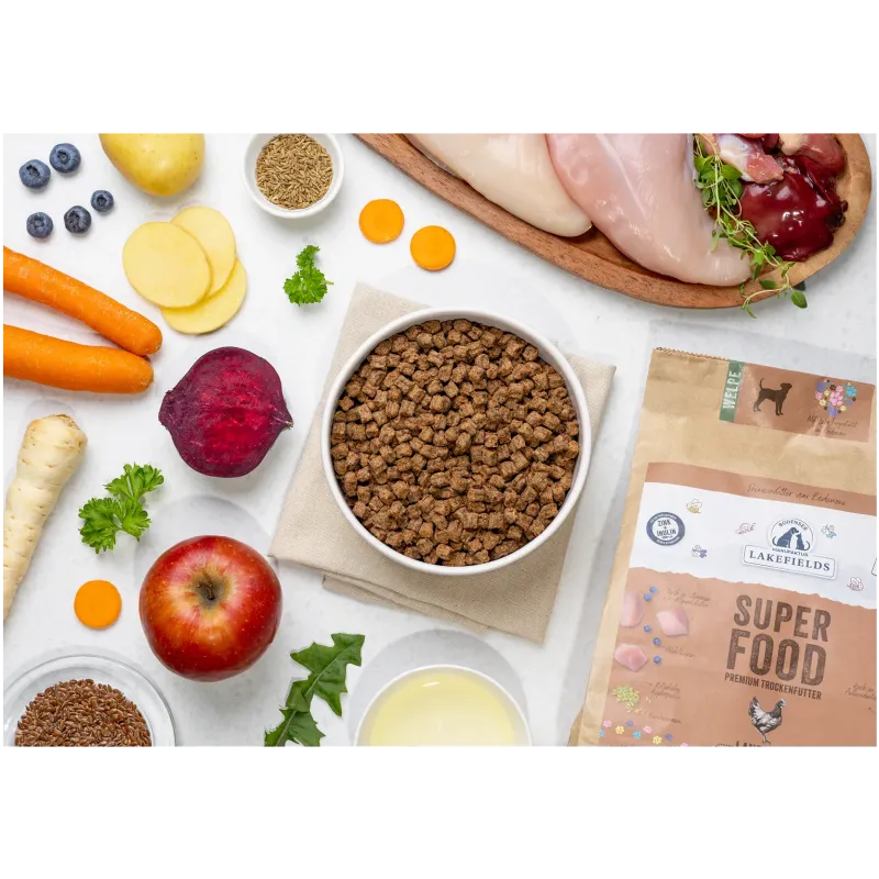 Lakefields Trockenfutter Superfood Huhn -WELPEN-