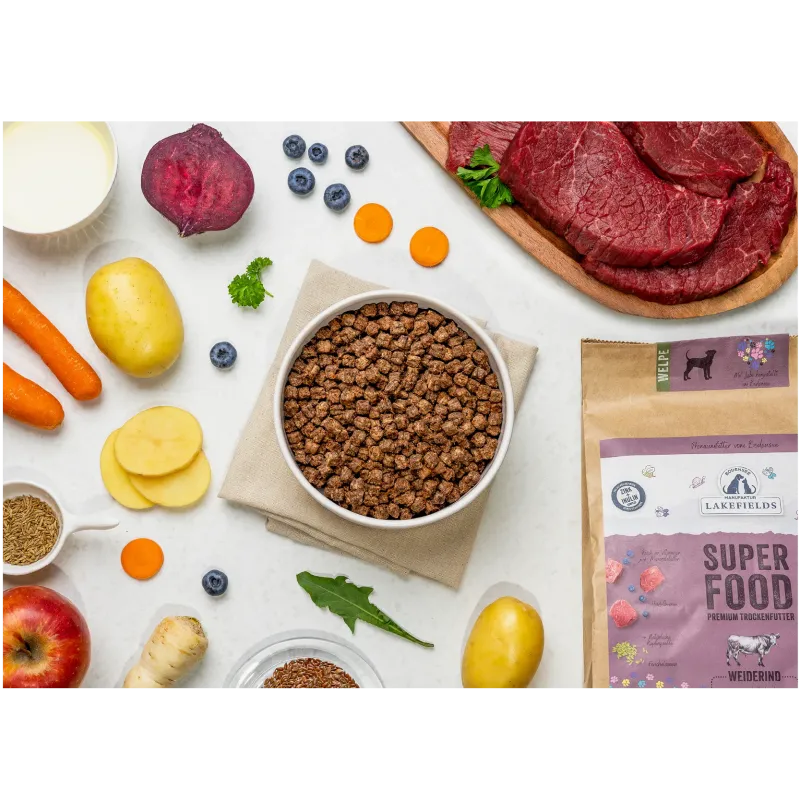 Lakefields Trockenfutter Superfood Rind -WELPEN-