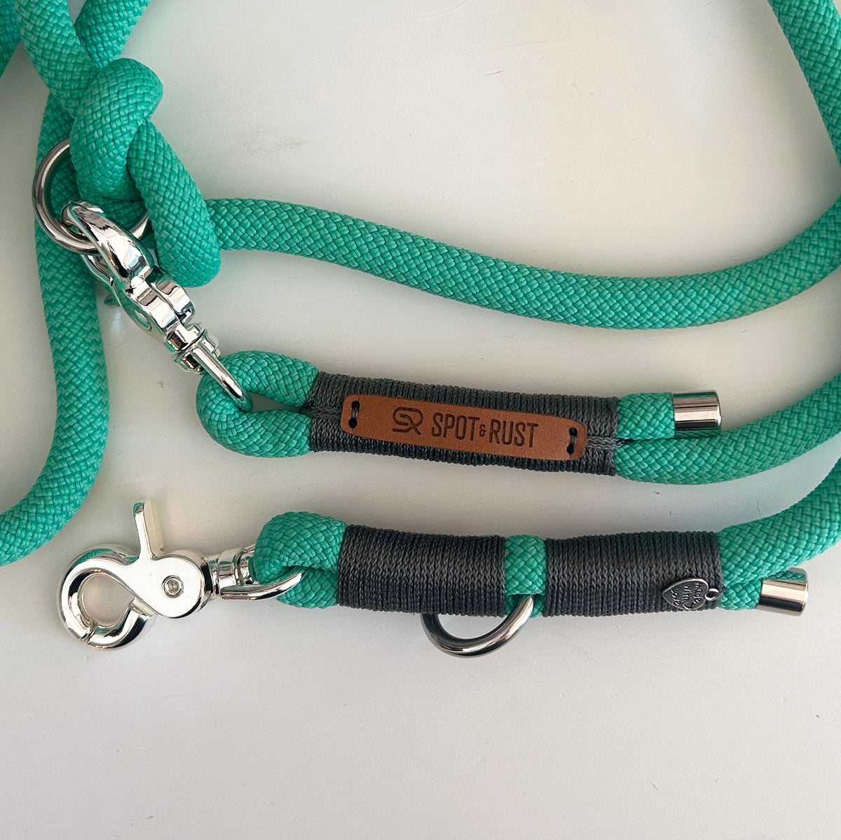 SPOT & RUST Tauleine mit Halsband -SET- Türkies