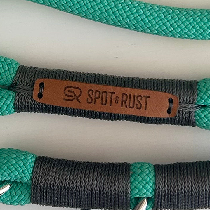 SPOT & RUST Tauleine mit Halsband -SET- Türkies
