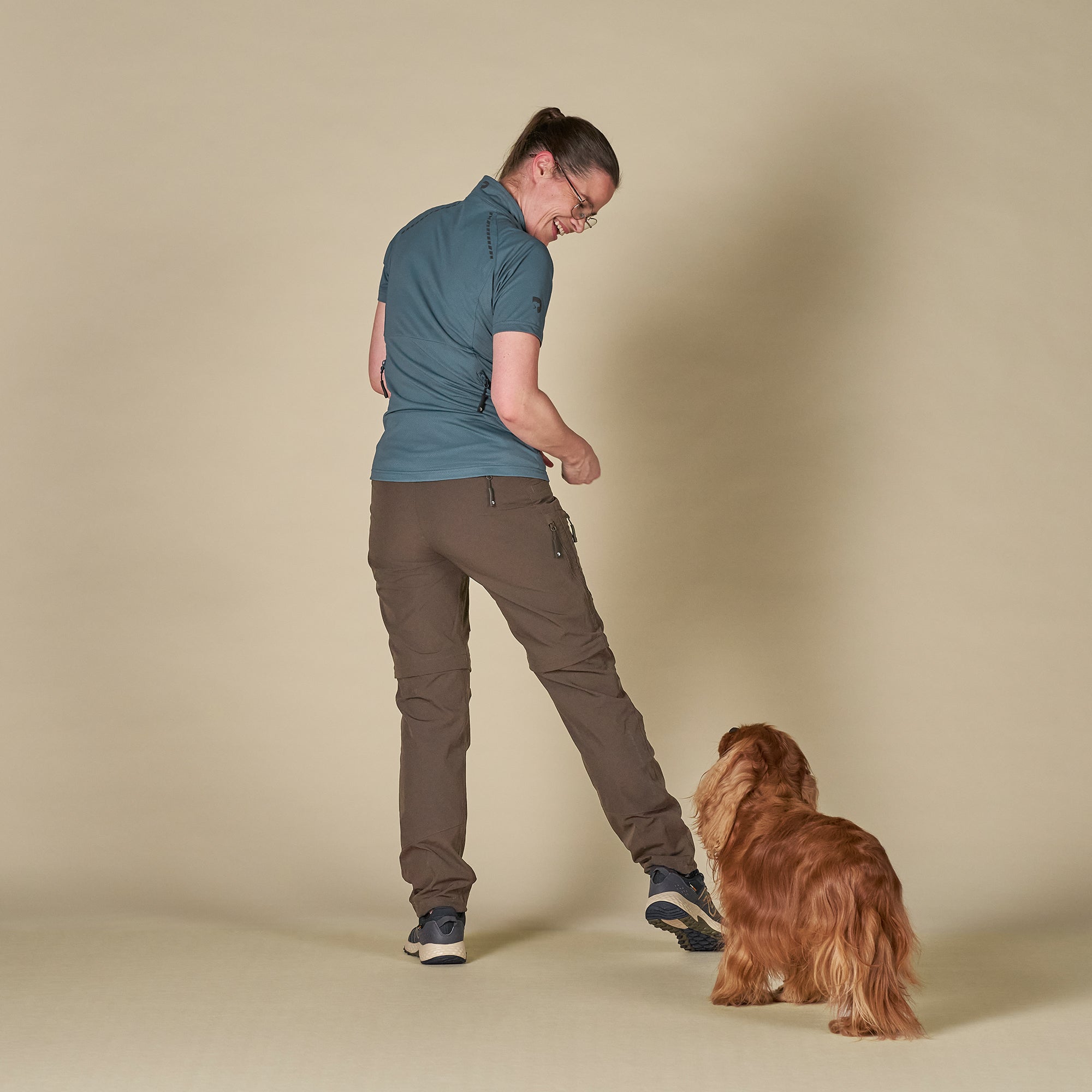 DogCoach 2-in-1 Summer Zip-Off Shellhose BISON
