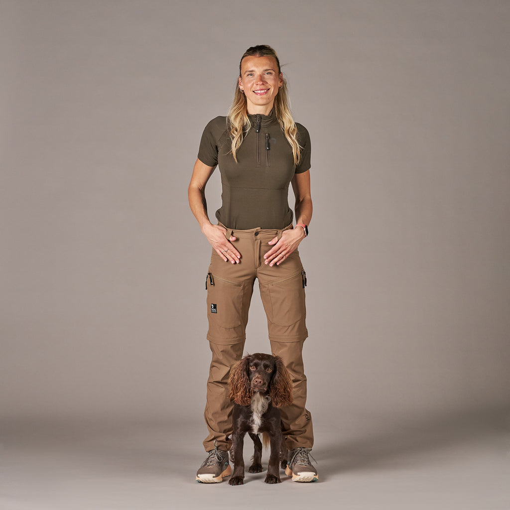 DogCoach 2-in-1 Summer Zip-Off Shellhose MOCCA