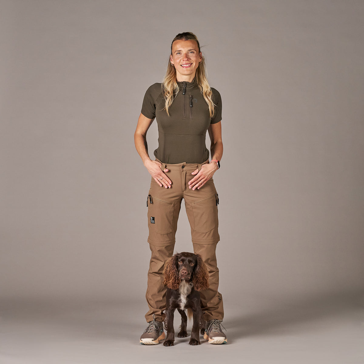 DogCoach 2-in-1 Summer Zip-Off Shellhose MOCCA