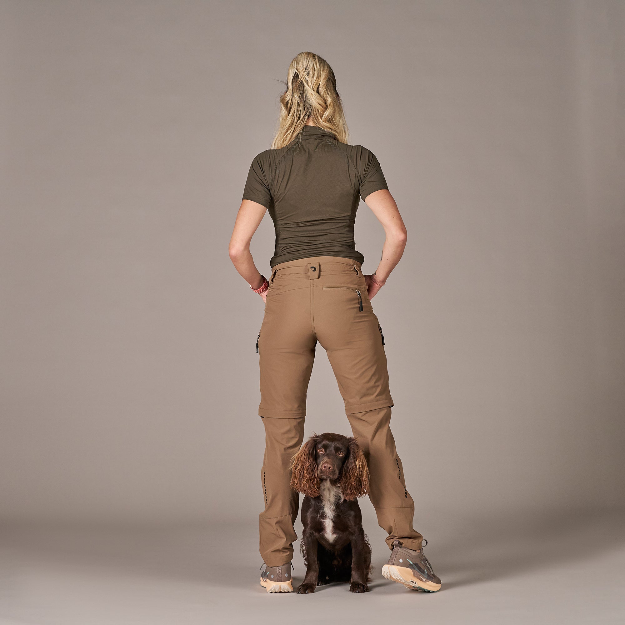 DogCoach 2-in-1 Summer Zip-Off Shellhose MOCCA