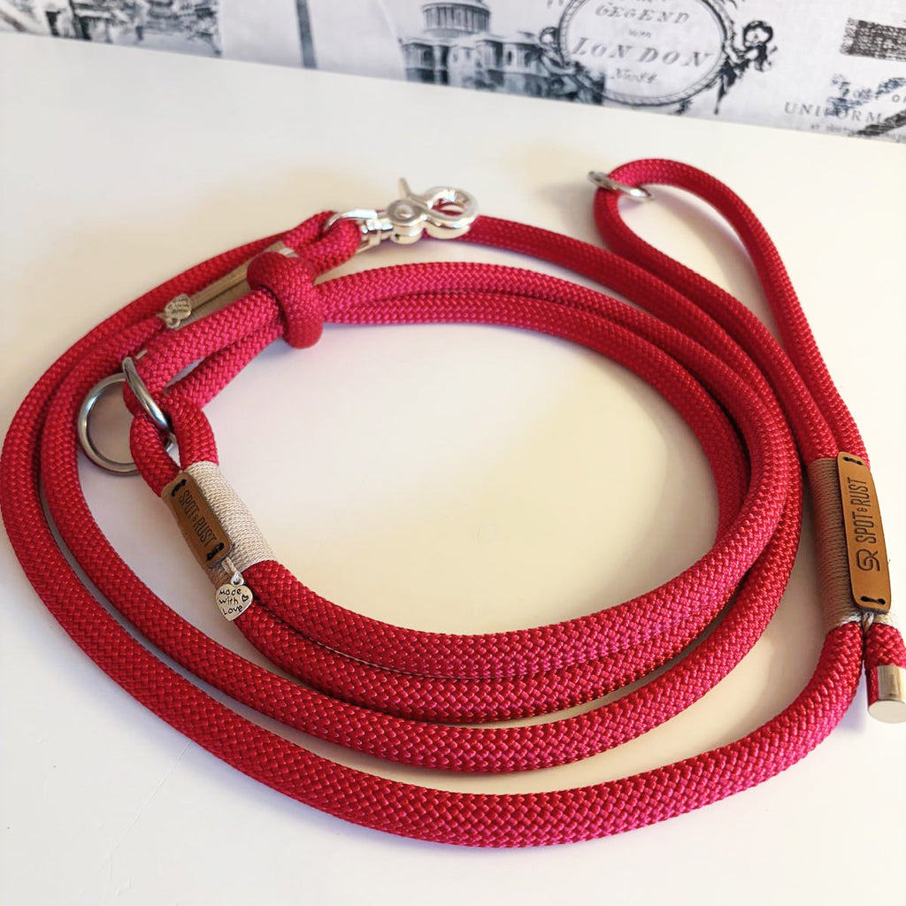 SPOT & RUST Tauleine mit Halsband -SET- Velvetrot