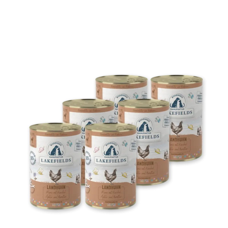 Lakefields Nassfutter Menü Huhn WELPEN