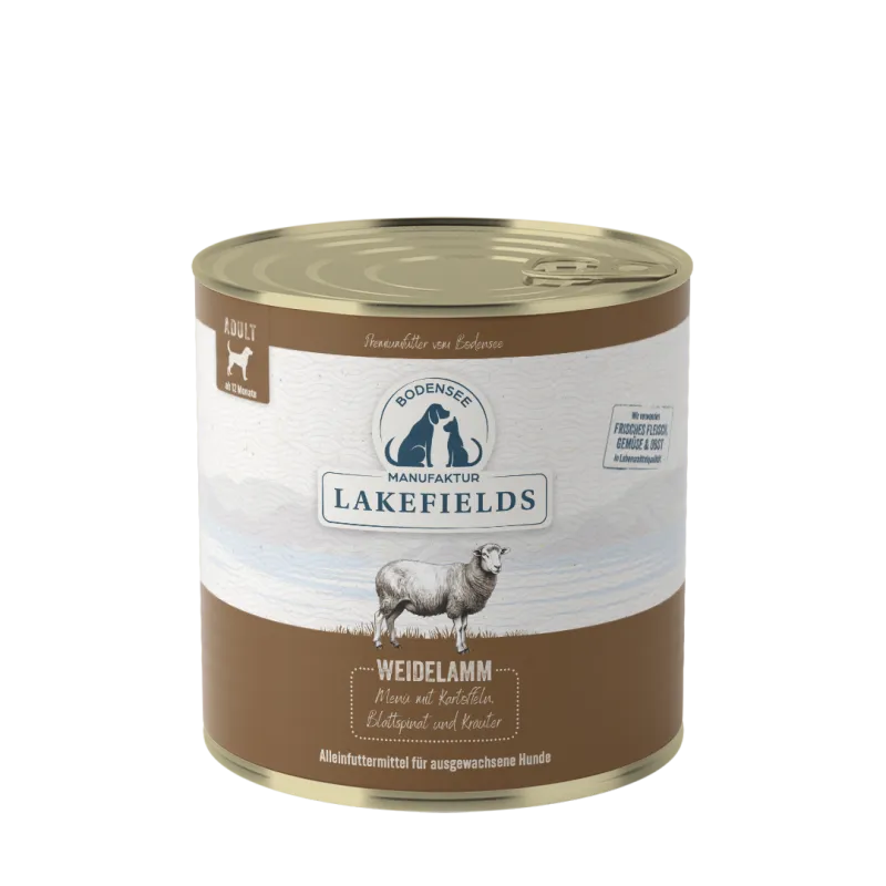 Lakefields Nassfutter Menü Lamm