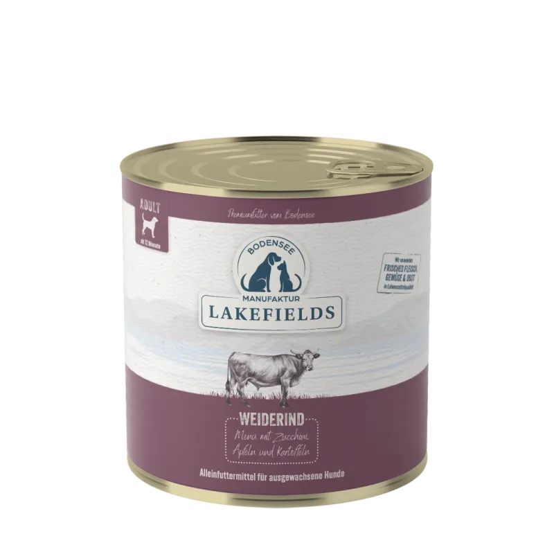 Lakefields Nassfutter Menü Rind