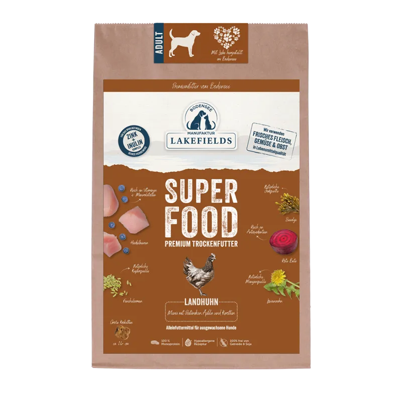 Lakefields Trockenfutter Superfood Huhn
