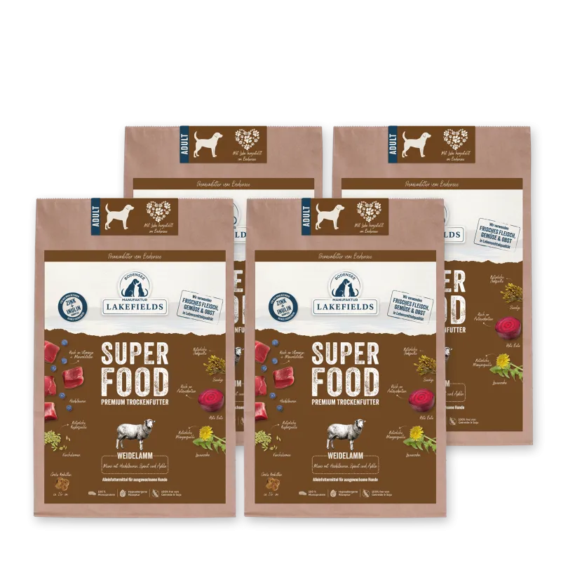 Lakefields Trockenfutter Superfood Lamm