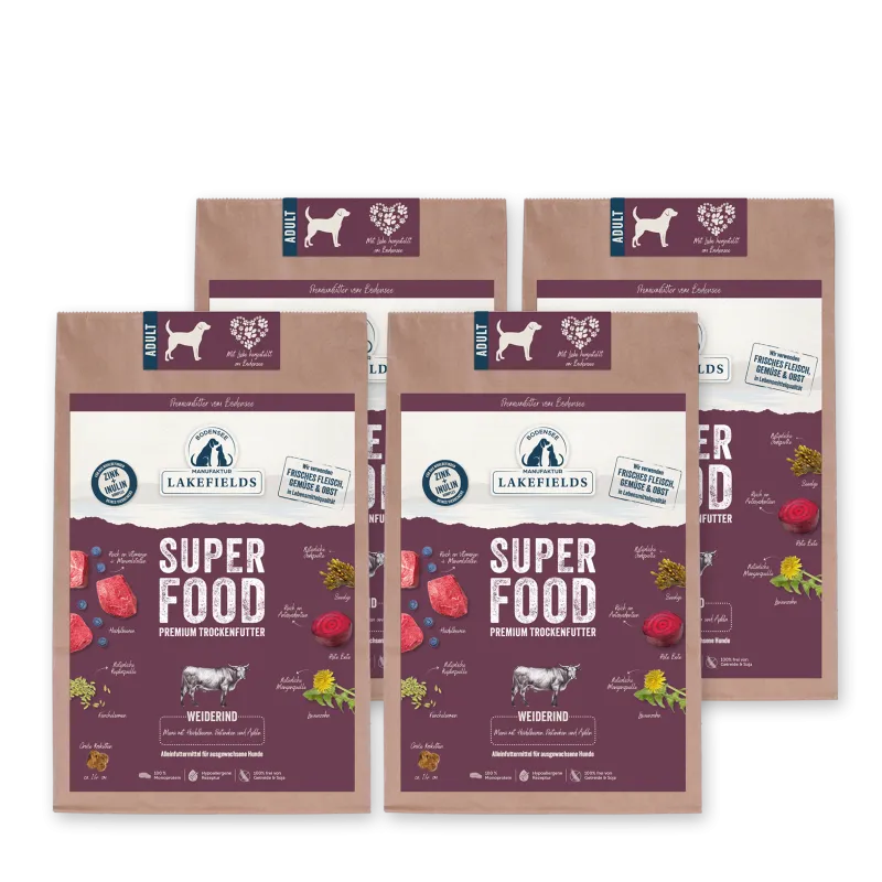 Lakefields Trockenfutter Superfood Rind