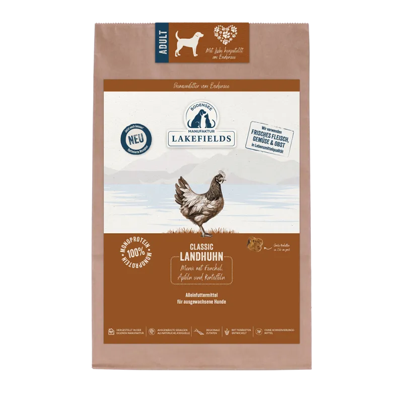 Lakefields Trockenfutter-Menü Huhn