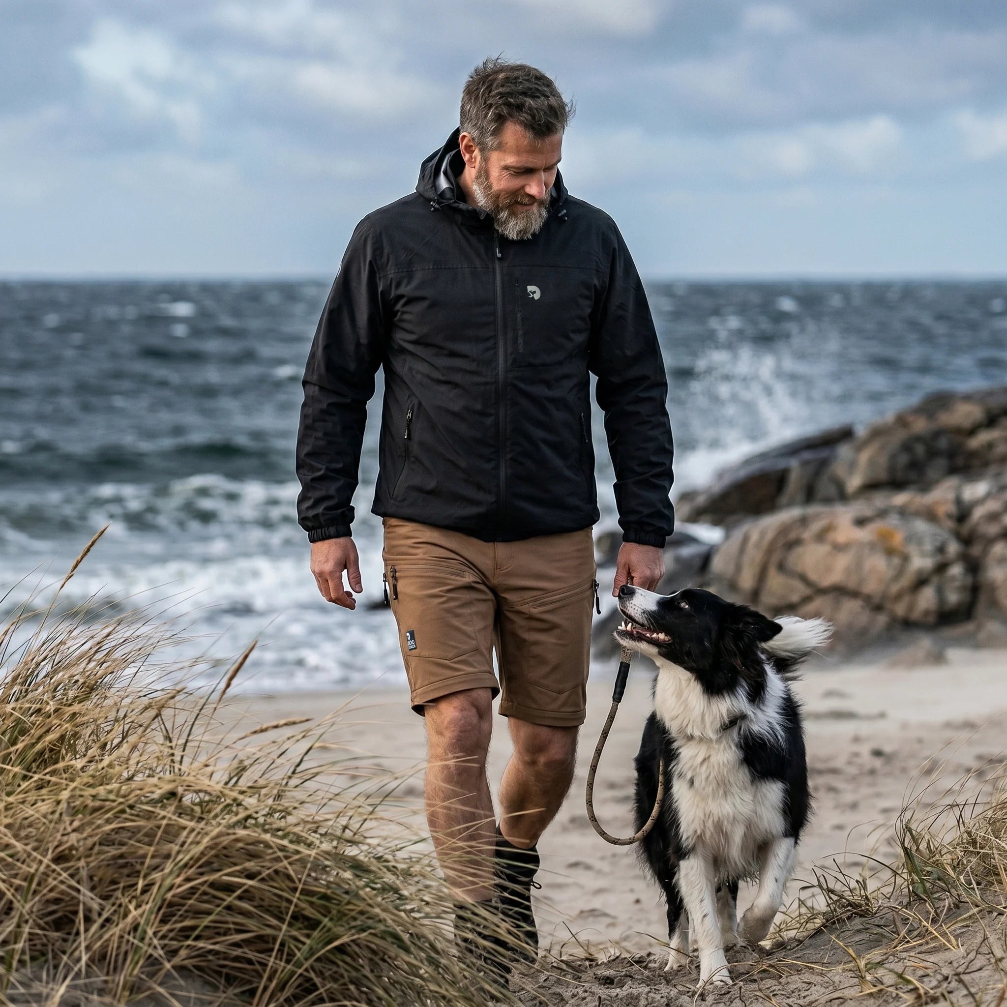 DogCoach FeelFree Ultralight Regenjacke I Sort I Torre