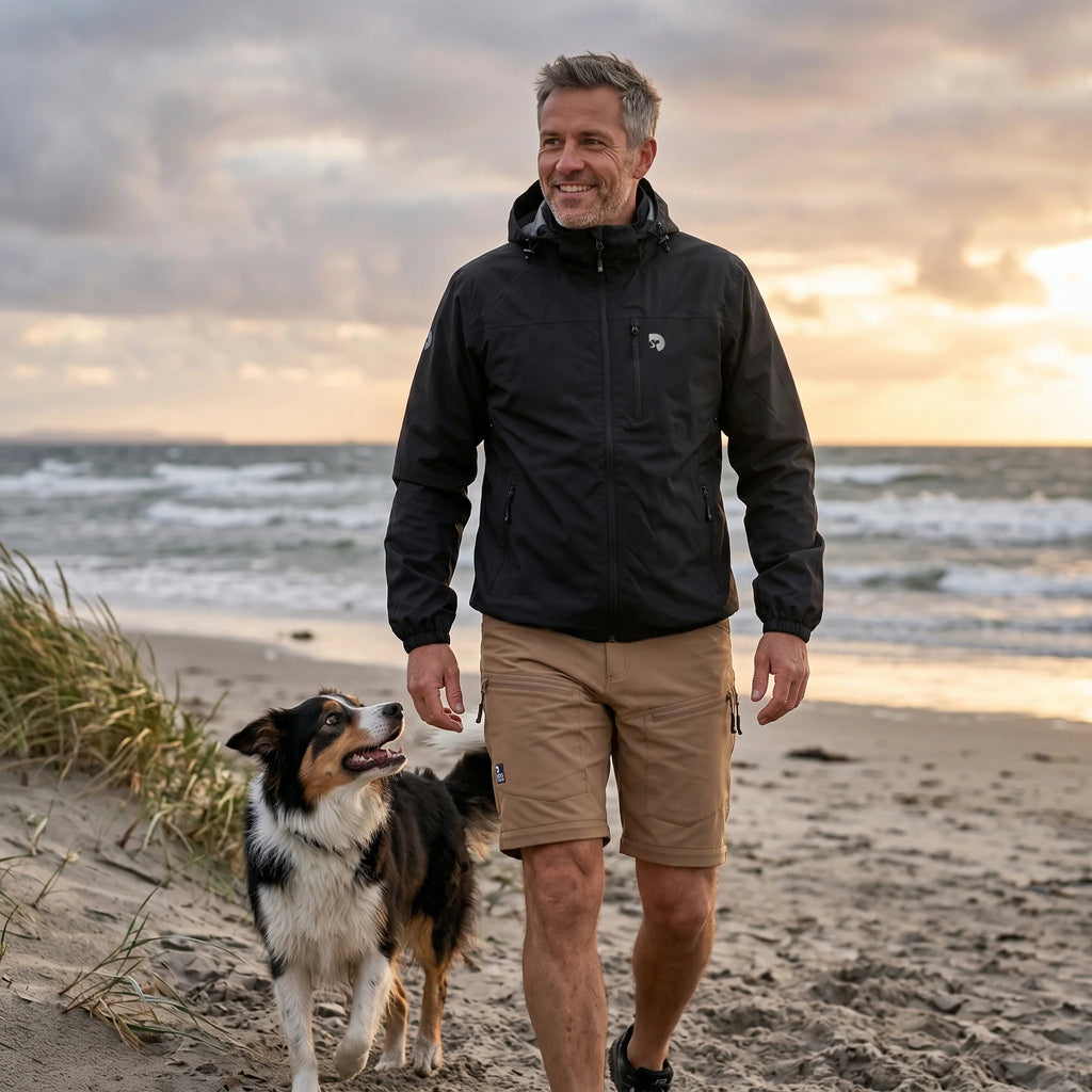 DogCoach FeelFree Ultralight Regenjacke I Sort I Torre