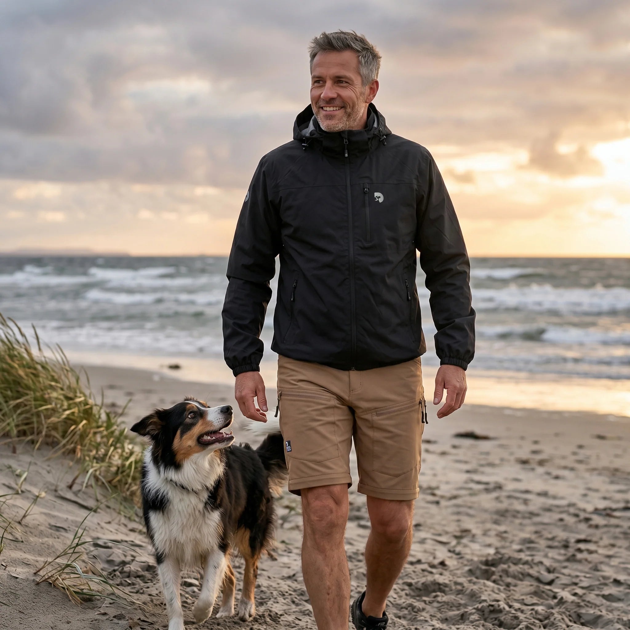 DogCoach FeelFree Ultralight Regenjacke I Sort I Torre