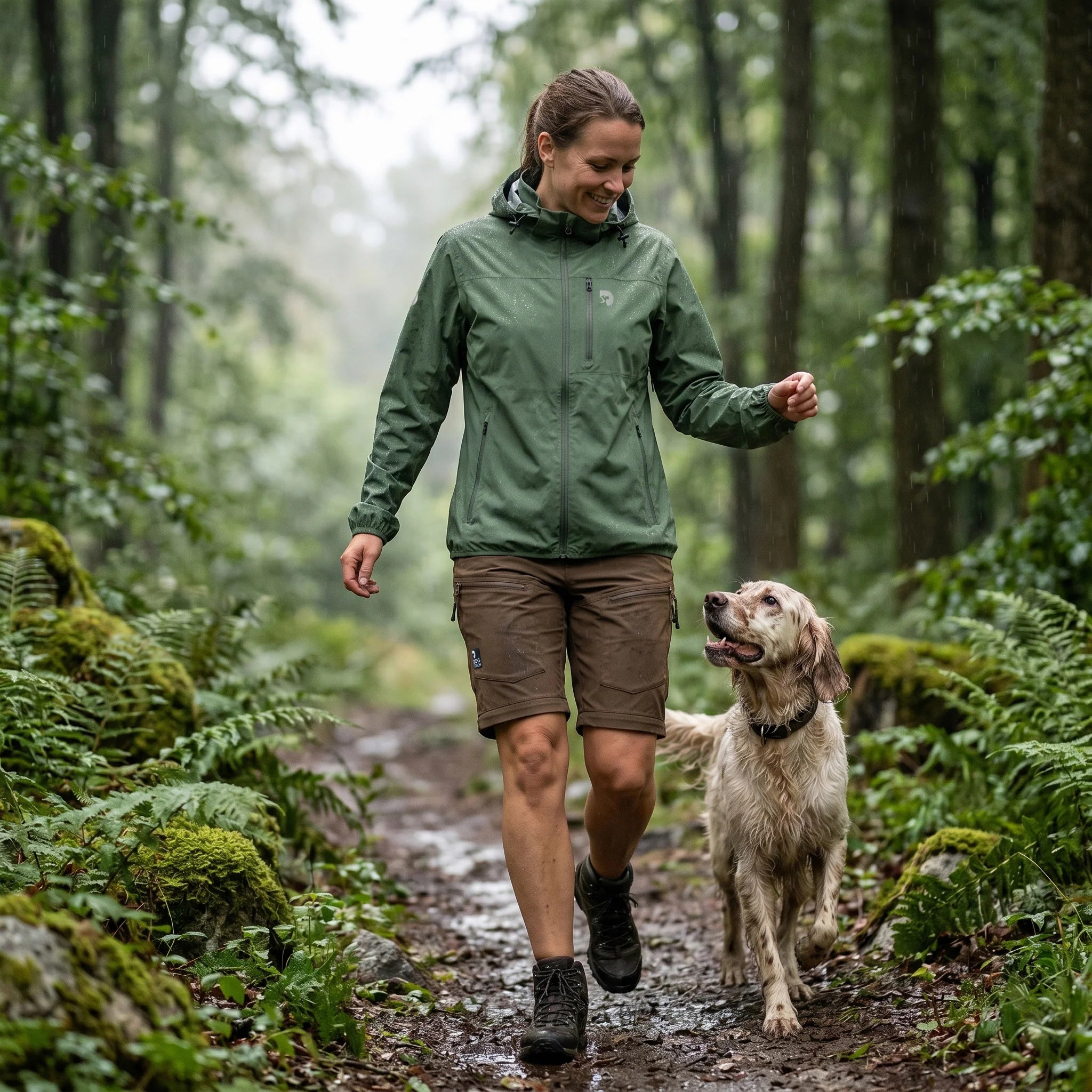 DogCoach FeelFree Ultralight Regenjacke I Forest I Tootsie I Damen